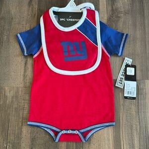 NFL New York Giants Three piece creeper set